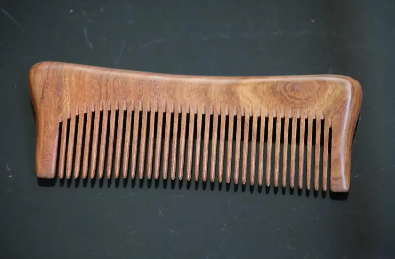 Top quality hand made natural ebony hair comb wooden hair comb wooden