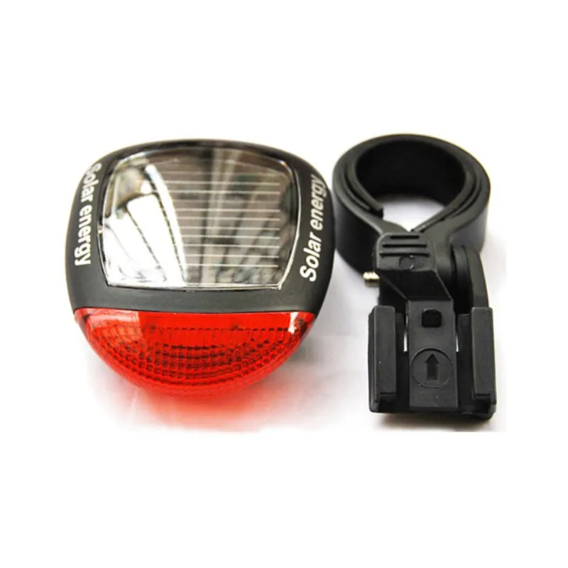 Cheap Bike Solar Energy Light Rechargeable LED Seatpost Lamp Bicycle Accessories Bike Back  Rear Tail Light Cycling Bicycle Reflector 0