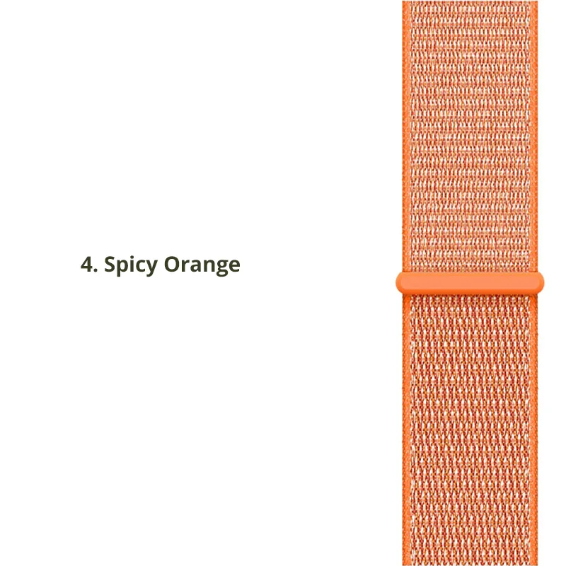 22 мм 20 мм нейлоновый ремешок для samsung Galaxy Watch 46 мм 42 мм ремешок для samsung gear S3 Classic Frontier gear S2 Huami Amazfit - Цвет ремешка: Spicy Orange