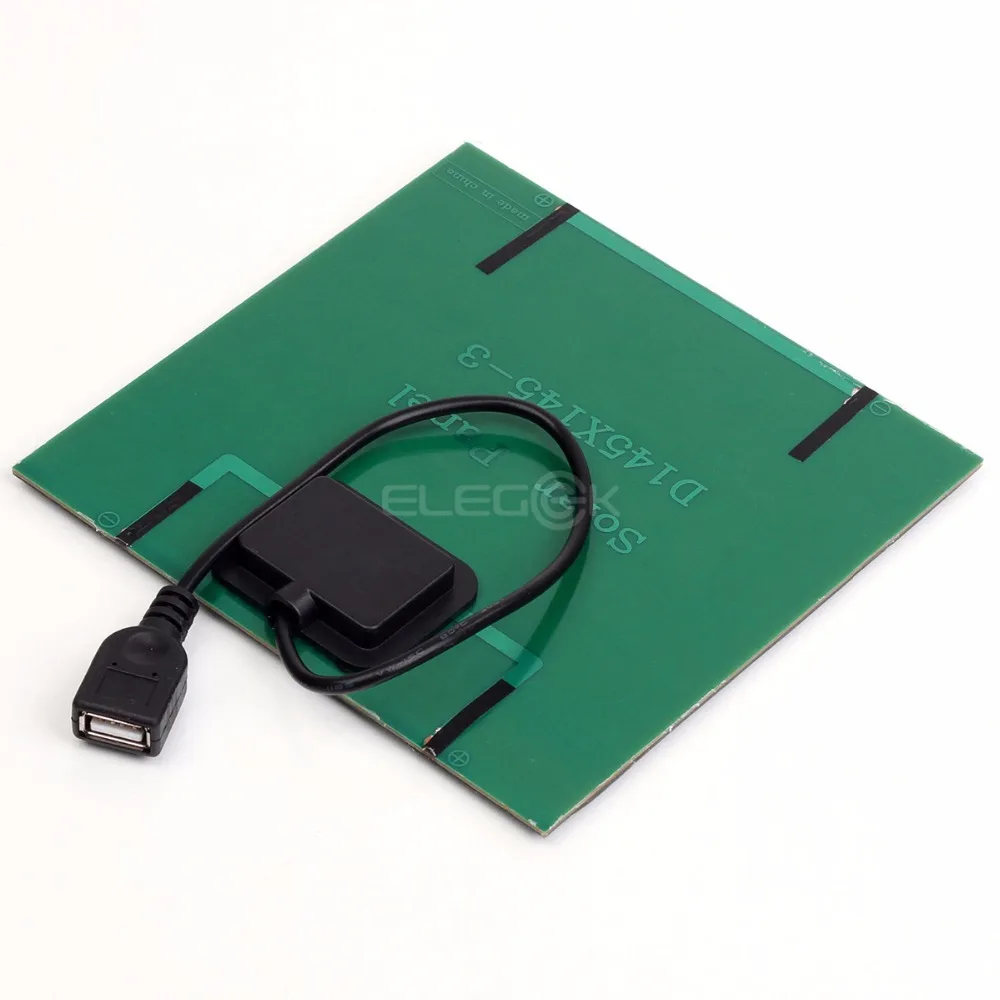 ELEGEEK 3 Вт 5 в USB выход Солнечная Панель зарядное устройство с В стабилизатор