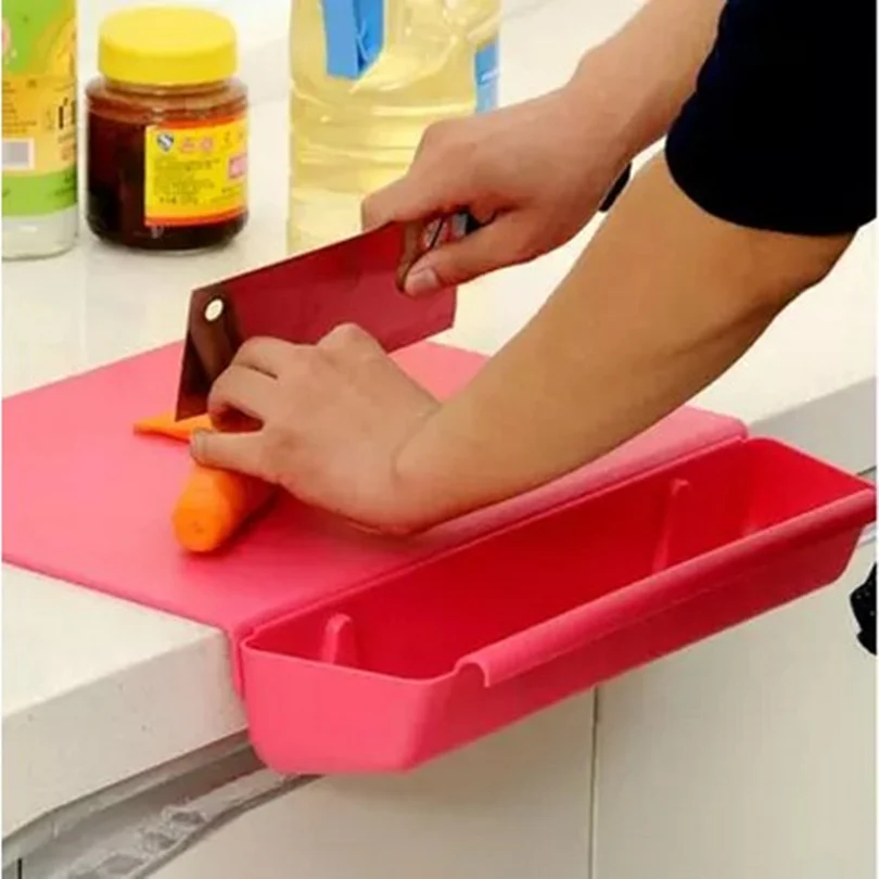 

Soft Non-slip removable Antibacterial cutting board with storage tank cutting mats for Vegetables fruit pasta kitchen accessorie