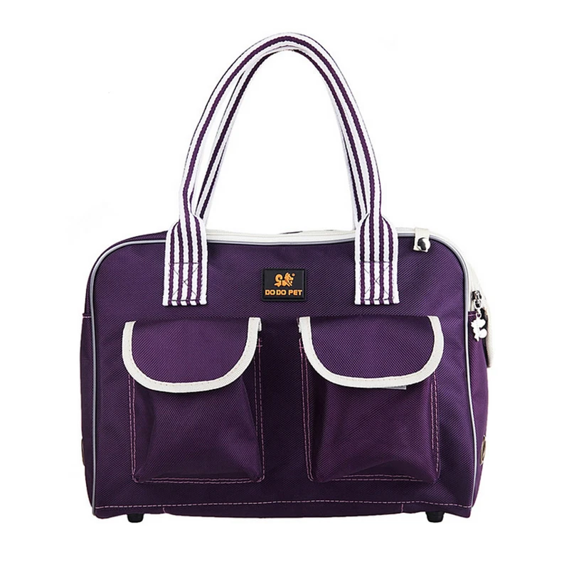 

Dog Carrier Bags for Small Dogs Shoulder Bag Fashion Casual Foldable Breathable Pet Bag for Dogs and Cats Chihuahua Pug Purple