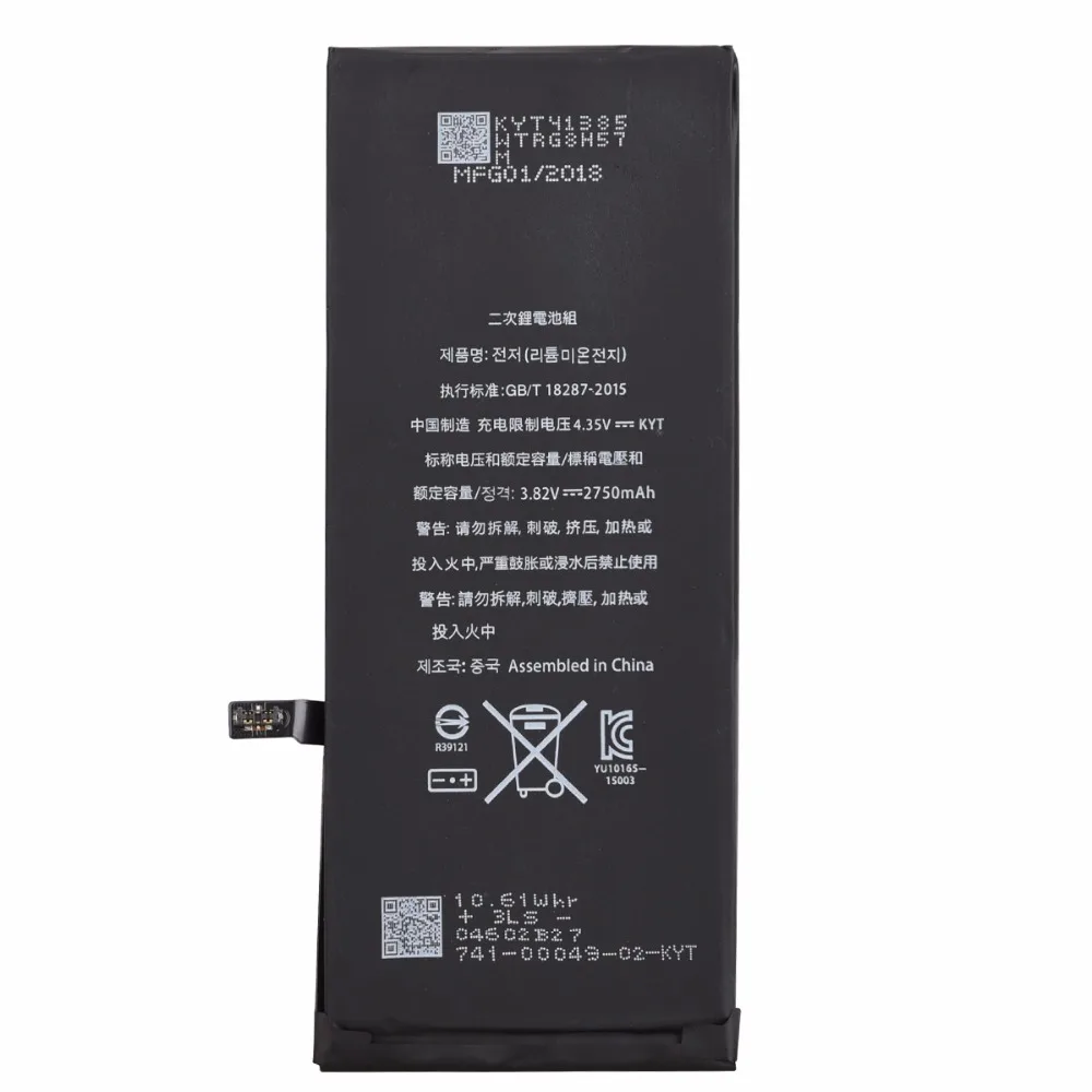 2018 جديد بطارية الهاتف ل فون 6 S زائد القدرة الحقيقية 2750 mAh استبدال بطاريات الهاتف المحمول + إصلاح أدوات + بطارية ملصقا