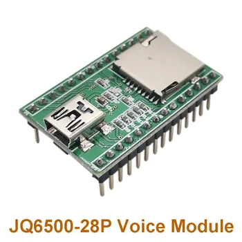 

2pcs/lot JQ6500-28P Voice Module MP3 Module One To One 5 Road Independent Control Serial Control