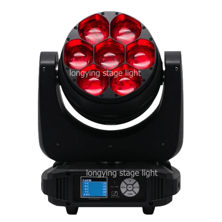 Бесплатная доставка 4 шт./лот Mini Bee Eyes 7x40 Вт движущийся головной свет DMX