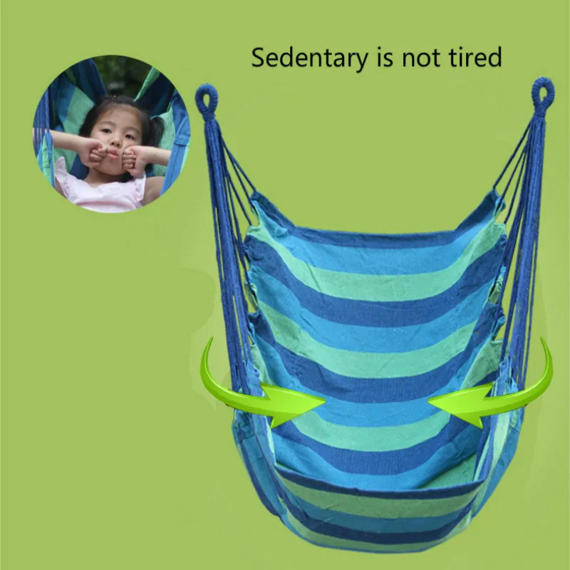 Outdoor Hammock Indoor Adult Cradle Chair Single Swing Balcony Chair Swing Rocking Chair Canvas Leisure Fashion Furniture