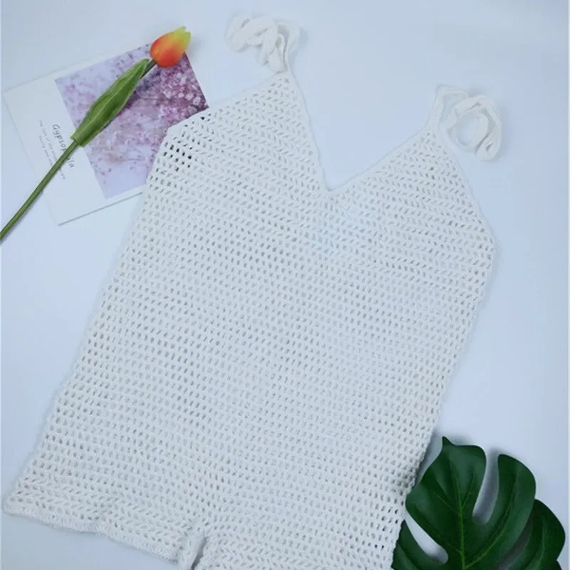2019-Summer-Fishnet-Beach-Wear-Bikini-Cover-Up-Crochet-Knitted-Sexy-Women-Beach-Dress-Tunic-White