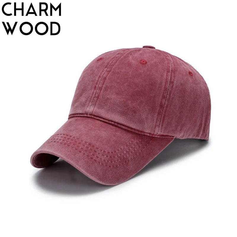 

CHARM WOOD Solid Snapback Baseball Cap Summer Fitted Leisure Baseball hats for Men Women Caps Sun Bone Casquette Gorras JC216