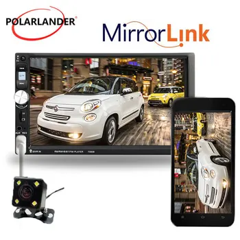 

Car Radio MP5 Player Stereo DIN 7 Inch Rear Camera FM USB TF 2Touch Screen Bluetooth Mirror Link Screen Mirror For Android Phone