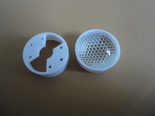 

LED lens (with bracket Diameter :24.5MM 60 degrees and Diameter :25.5MM 45degrees )Particle surface convex lens, 1w 3w 5w lens