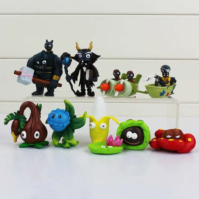 Best Offers 10Pcs/Lot PVZ Plants vs Zombies Peashooter PVC Action Figure Model Toys Plants Vs Zombies Toy Baby Toys Girls Boys Birthday Gift
