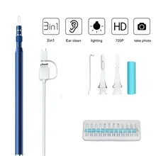 Otoscope Camera Type C 720P Endoscope HD Visual Ear Spoon EarPick Ear Cleaner Camera OTG Android Cleaning Endoscope Borescope