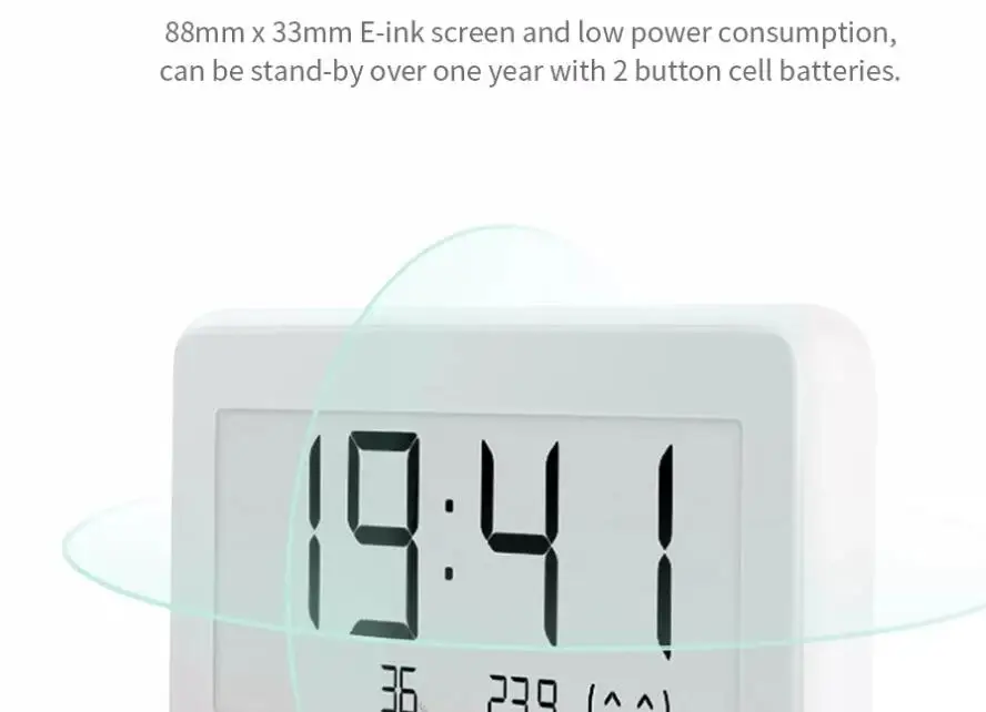 Xiaomi Mijia умный контроль температуры и влажности Bluetooth цифровой датчик температуры часов