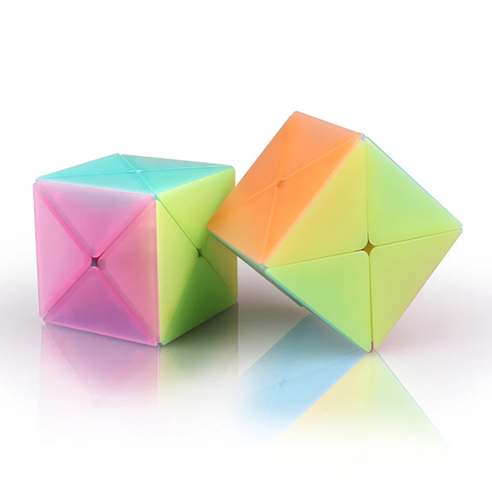 Qiyi mofangge прозрачный желе цвет X Cube Скорость волшебный куб головоломка кубики для детей, для ребенка, Обучающие игрушки Рождественский подарок