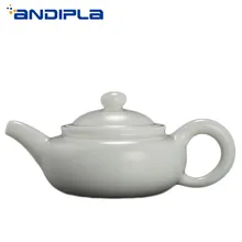 80 мл бутик белый фарфоровый чайник КЛЫК ГУ горшок китайский Керамика чайный набор кунг-фу Мини Античный создание Чай горшок Творческий дом Декор