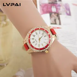 LVPAI Новинка 2019 года Высокое качество Diamond-инкрустированный часы с большим циферблатом модные изысканные Женские повседневные часы Relogio