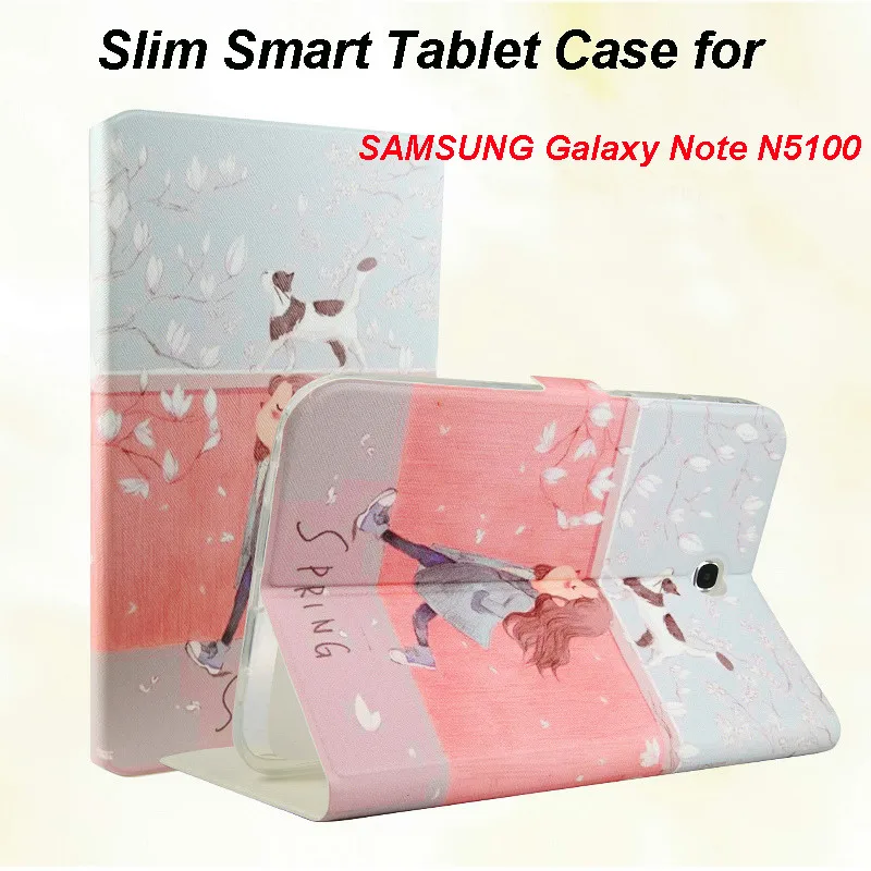 

Slim Smart Case For Samsung Galaxy Note 8.0 N5100 N5110 Case Tablet Protective Cover PU Leather + TPU Stand Fundas Capa Coque