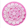 Creative DIY Round Shape Silicone Fondant Mold Cake Decorating Lace Mould Happy Birthday Decoration For Cake Baking Tools FM189 ► Photo 2/4