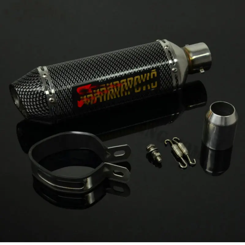 

MOKALI inlet diameter 51mm Exhaust Muffler For CB400 CBR600 CBR1000 YZF R1 E6 GSXR600 GSXR750 Motorcycle Racing
