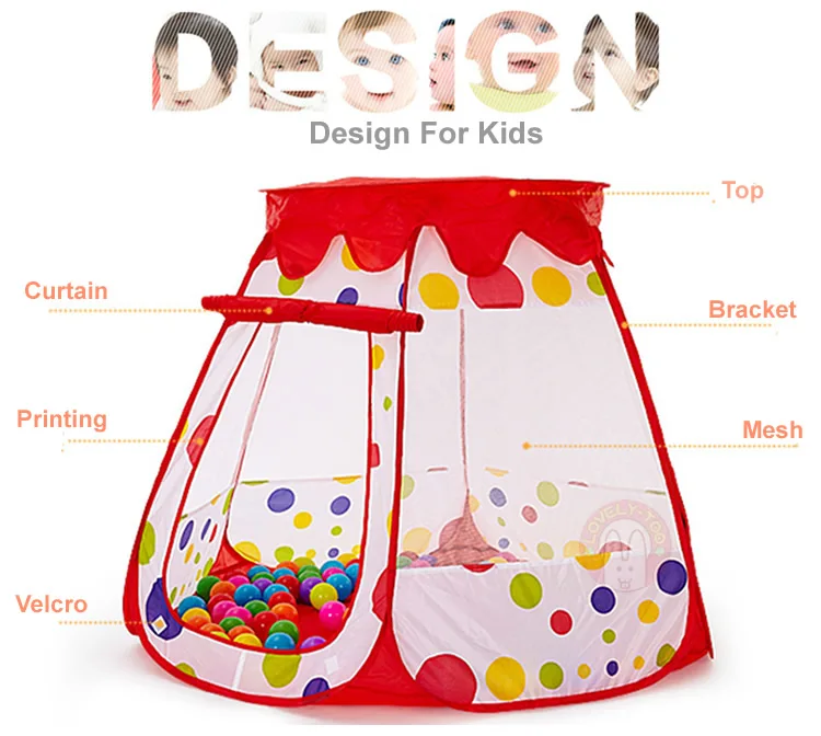 Детские палатки Типи ползает маленький дом складной замок Teepee домик Мячи бассейн игровой дом открытый игрушки для детей