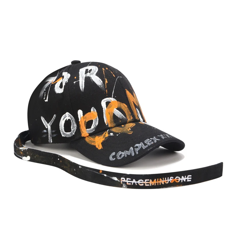 painted baseball caps