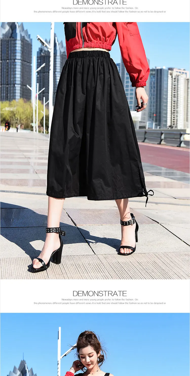 Тонкая шифоновая юбка-фонарик средней длины с высокой талией для женщин летние юбки в национальном стиле для женщин с карманами и бантом
