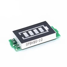 Индикатор емкости литиевой батареи 1S 2S 3S 4S 3,7 V 4,2 V синий дисплей тестер мощности батареи для электромобиля литий-ионный аккумулятор 10 шт