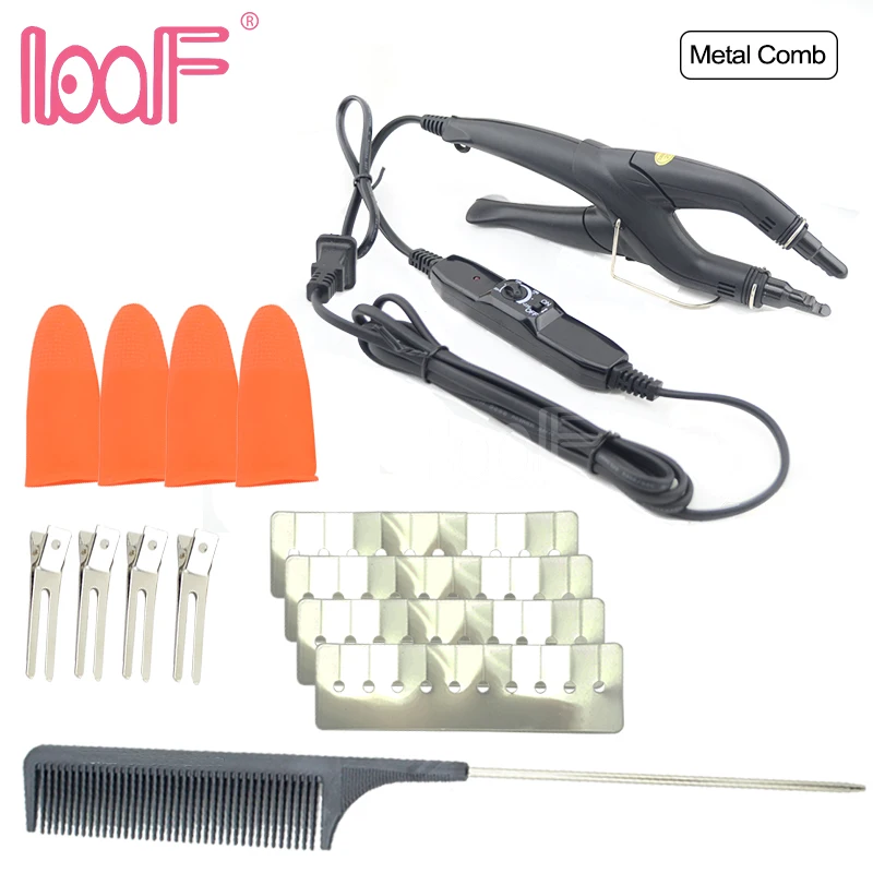

LOOF JR668 Keratin Fusion Connectors for Pre Bonded Hair Extensions Iron Melting Tool Kits Temperature Control