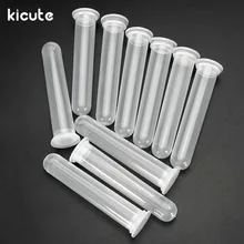 Kicute 10 шт./лот микро центрифуги пробирки прозрачный пластиковый флакон контейнер с защелкой крышкой 20 мл для лабораторных образцов