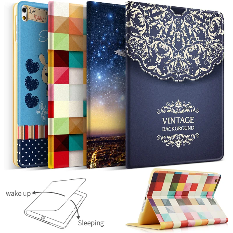 

Case for iPad Pro 10.5, YWVAK Illustrators Series with Auto Wake Up/Sleep Function Stand Smart Cover Case for iPad Pro 10.5 inch