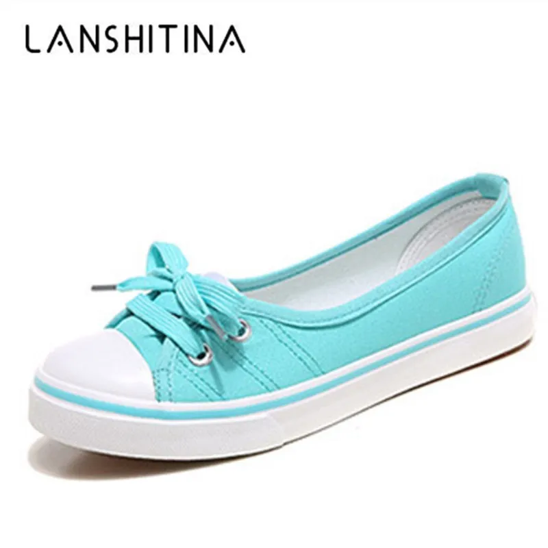 

2018 Spring Women Shoes Slip On Canvas Shoes Fabric Lace-Up Casual Shoes Zapatos Mujer Woman Breathable Loafers Solid Color
