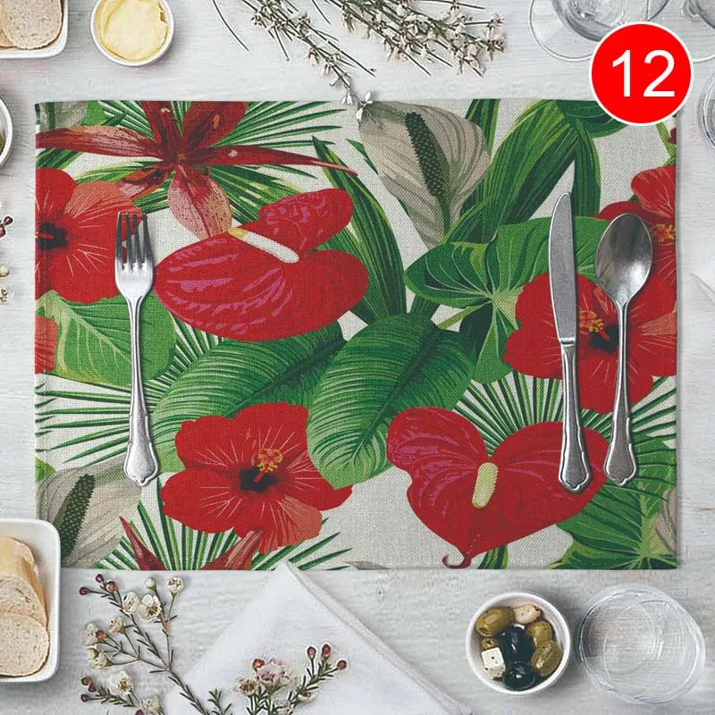 Linen Placemats Dining Table Heat resistant Placemats Stain Resistant