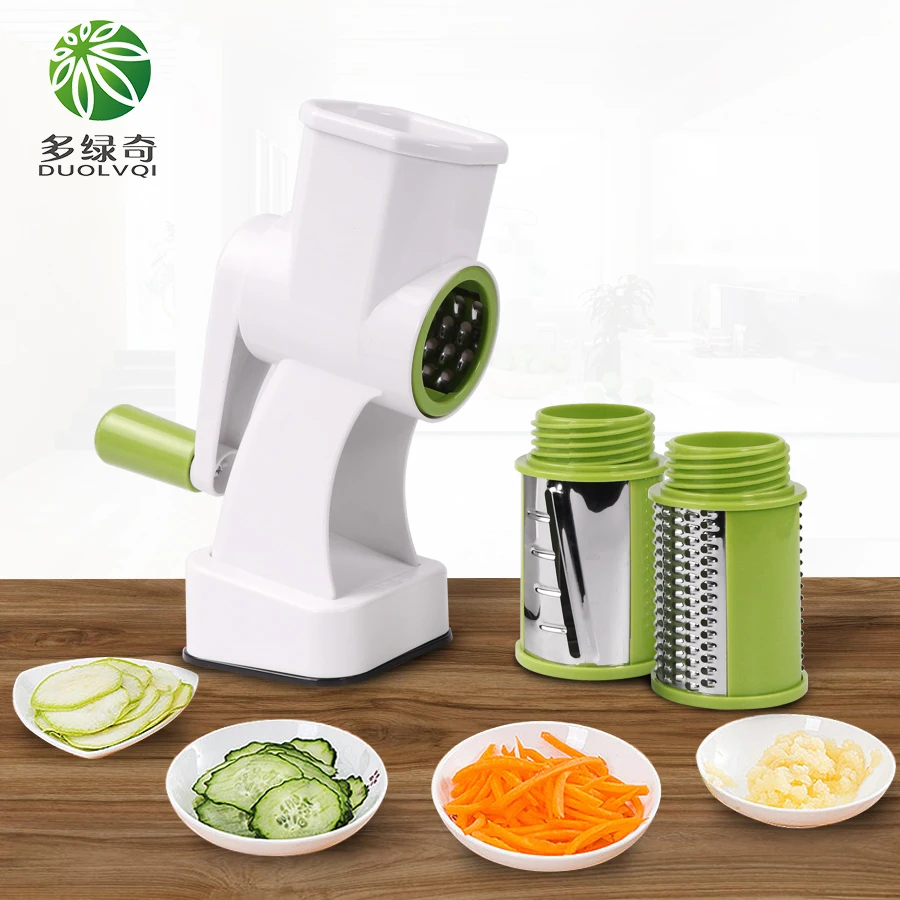 

DUOLVQI Manual Vegetable Cutter Slicer Multifunctional Round Mandoline Slicer Potato Cheese Kitchen Gadgets Kitchen Accessories