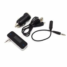 Wireless 3.5mm Car Music Audio FM Transmitter Handsfree Car Kit 5V 1A USB Car Charger For iphone,smart Android phone