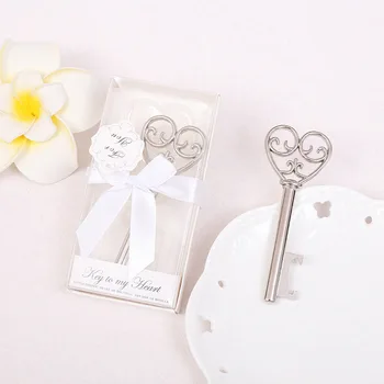 

DHL Wholesale Holiday Supplies Key to my Heart Bottle Opener Wedding Favors And Gifts