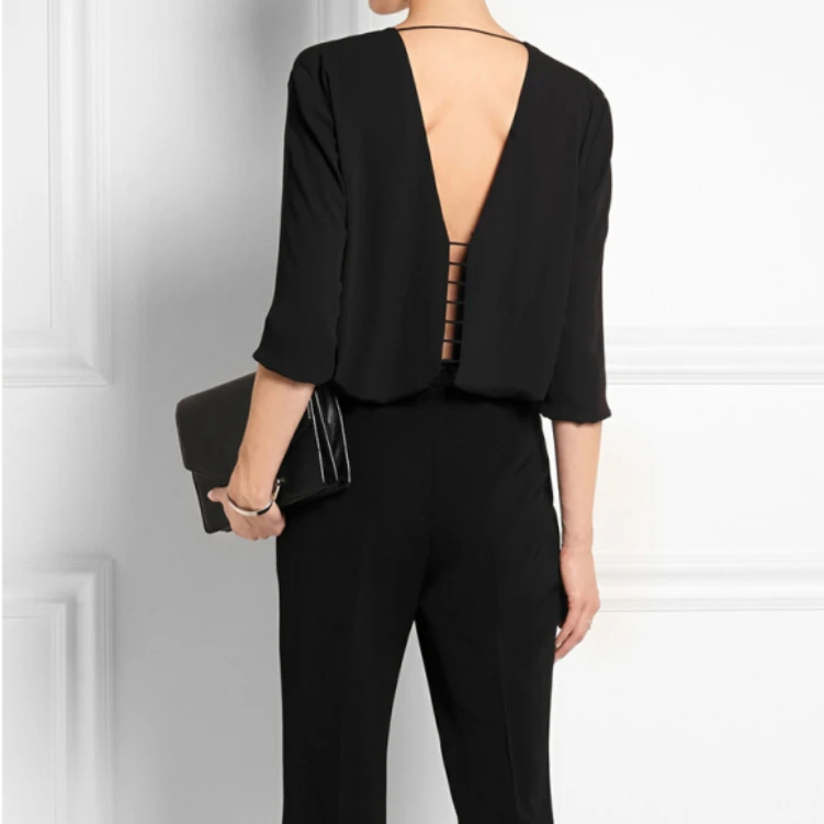 black chiffon top