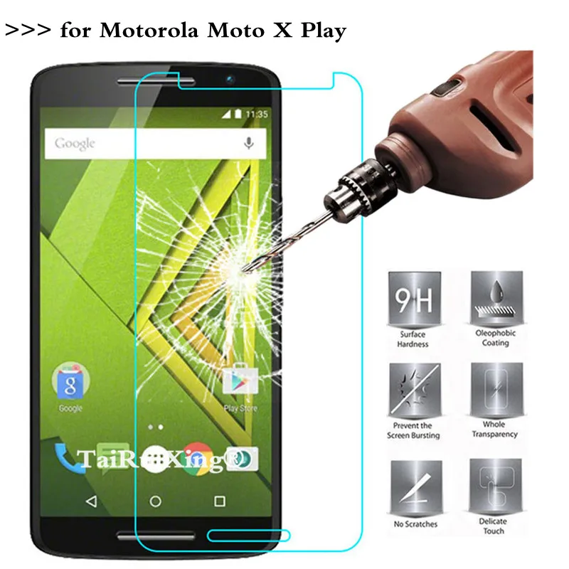 9H 2.5D 0 26 мм Закаленное стекло Защитная пленка для Motorola Moto X Play XT1562 XT1563|Защитные