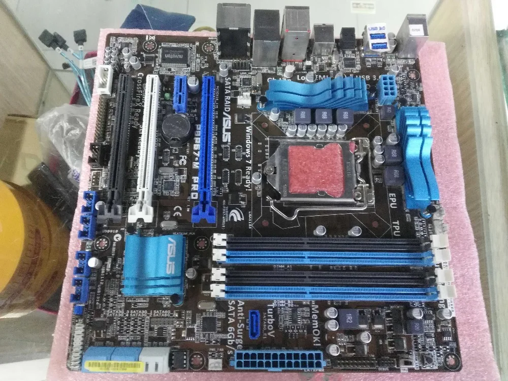 Оригинальная материнская плата для ASUS P8P67-M PRO LGA 1155 DDR3 USB2.0 USB3.0 32GB P67 настольная материнская плата