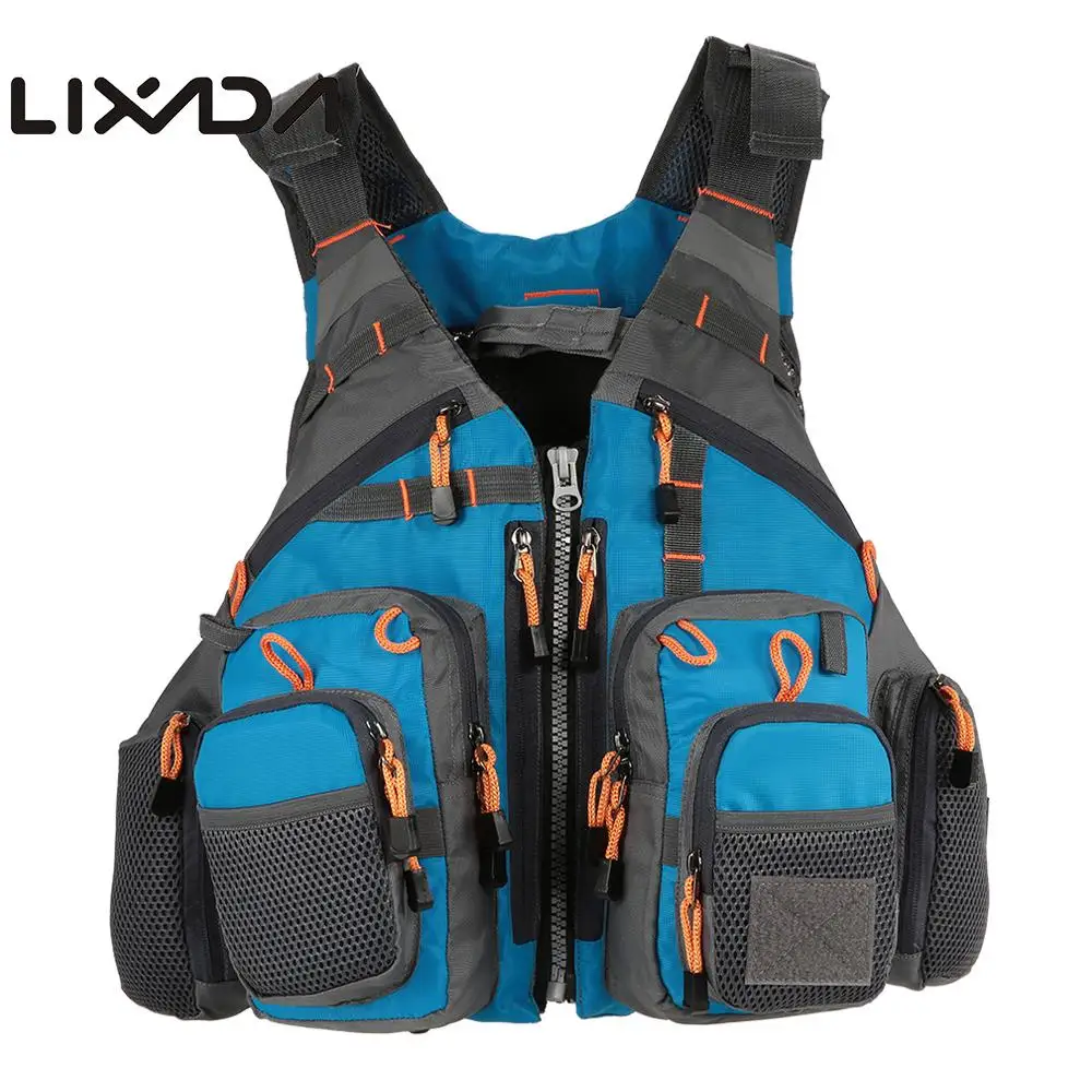 

Lixada Professional Fishing Vest Multi Function Adjustable Mesh Vest Outdoor Sports Fly Fishing Vest Utility Vest for De Pesca