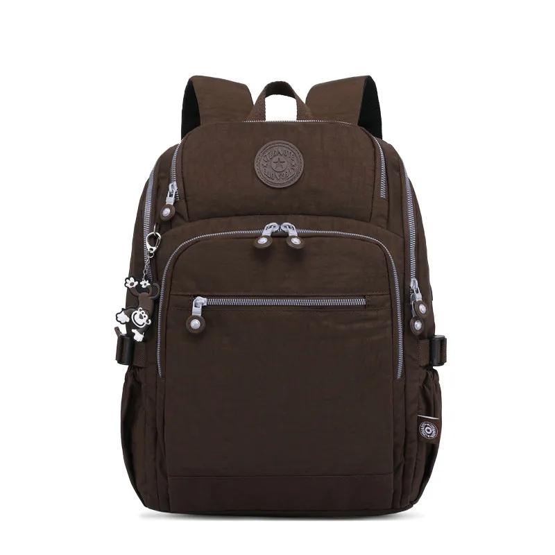 TEGAOTE New Design Women big bag Casual Original bolsa feminina school bags teenage backpack for Girls mochila mujer escolar - Цвет: Brown