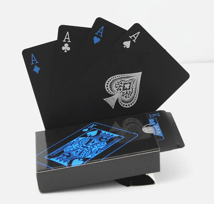 Прочные водонепроницаемые карты для покера из ПВХ пластиковый набор игральных карт Texas Poker Card Classic Pokers Горячие Семейные игровые реквизиты - Цвет: paper box