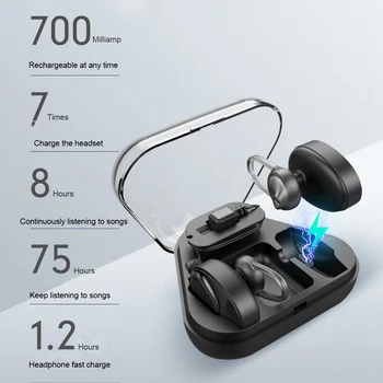 

BL02 Wireless Bluetooth 4.2 Mini Wireless Earphone HIFI Earphone Earbuds 300mAh Charging Box Headset Waterproof Sport Headphone