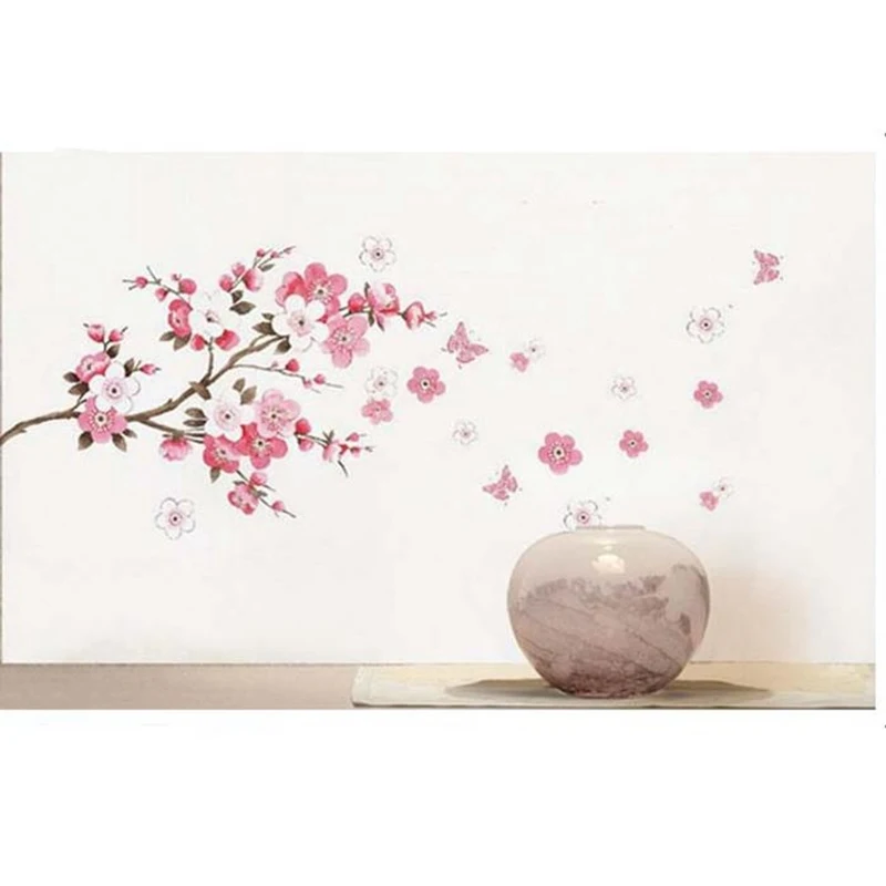 Sakura предназначен настеный стикер для домашний декор гостиной DIY настенные