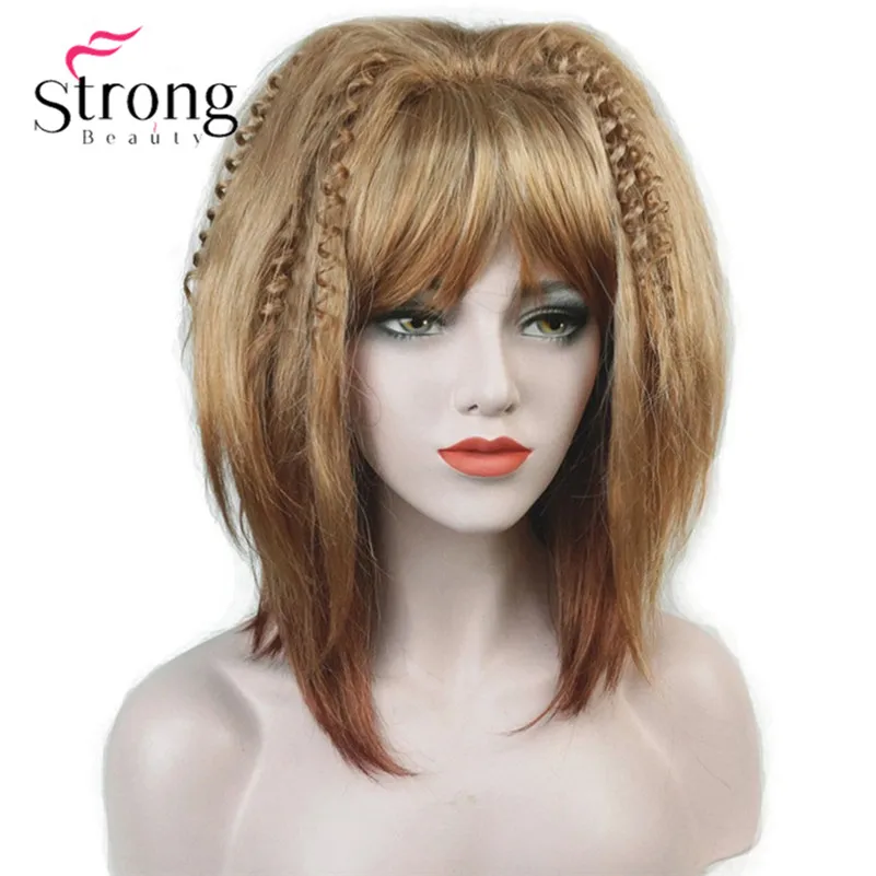 E-9272 #AB001 Lolita Wigs Cosplay Alla Pugacheva Hairstyle Blonde Party Wig Halloween Women's Synt