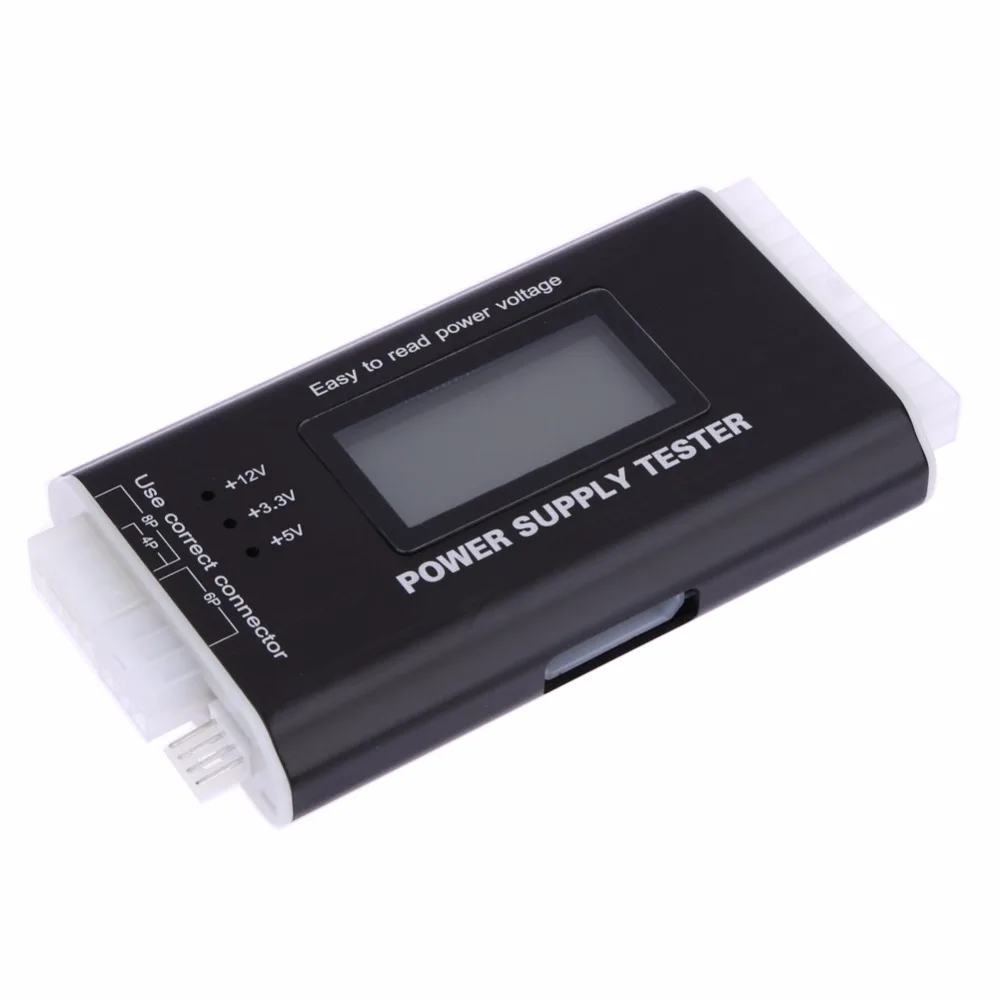 الرقمية LCD جهاز كمبيوتر شخصي PC امدادات الطاقة فاحص 20/24 دبوس 4 PSU SATA HDD ATX BTX ITX SATA HD امدادات الطاقة اختبار