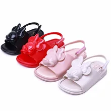 Обувь фирмы melissa 3D Микки и Минни пластиковые туфли для девочек мягкие комфортные сандалии для младенцев мальчиков и девочек сандалии пляжные сандалии