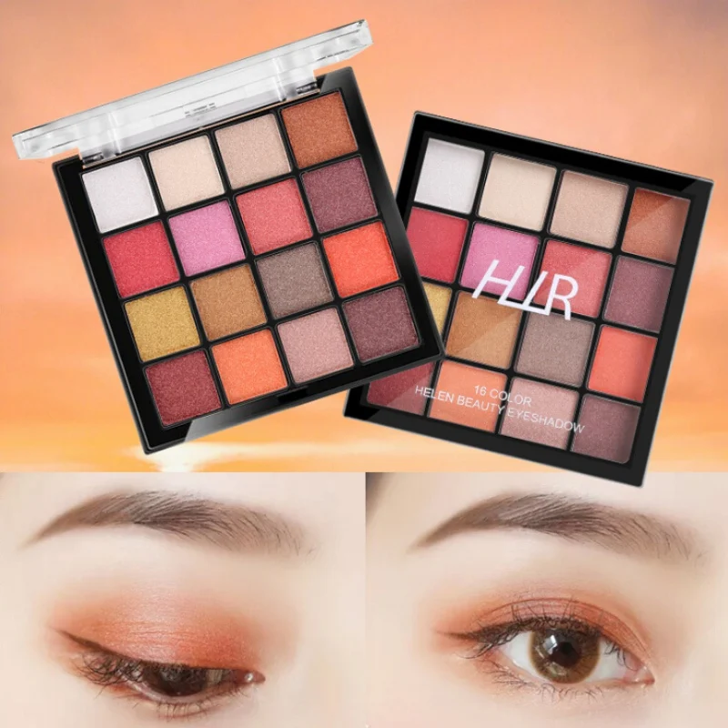 

16-Color Nude Color Eye Shadow Palette Anti-Water Non-Dizzy Dyeing Shimmer Matte Eyeshadow