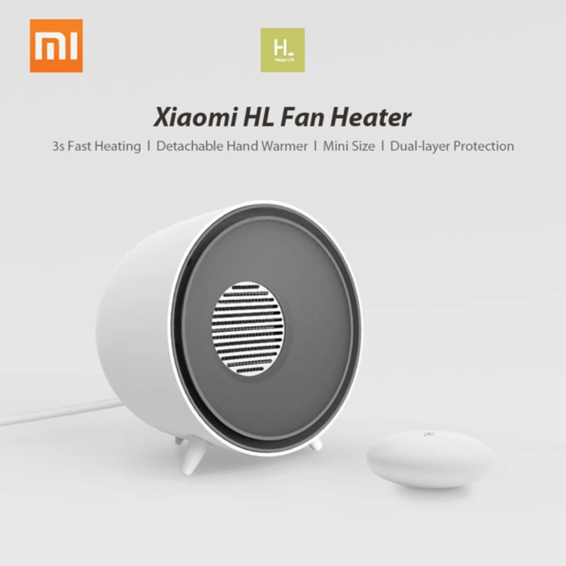 

Xiaomi HL Fan Heater Detachable Hand Warmer Electric Desktop Mini Car Fan Heater Warmer Safe Fast Heating Air Blower for Home