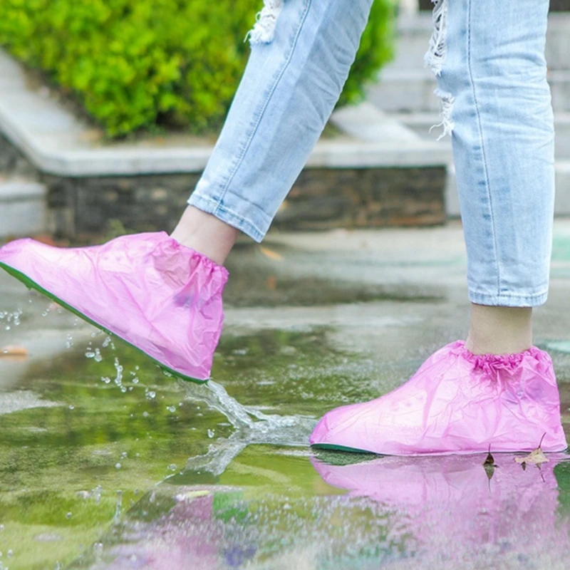 

Outdoor Travel Waterproof Shoe Cover Anti Skid Wear Elasticity Latex Rain Boots