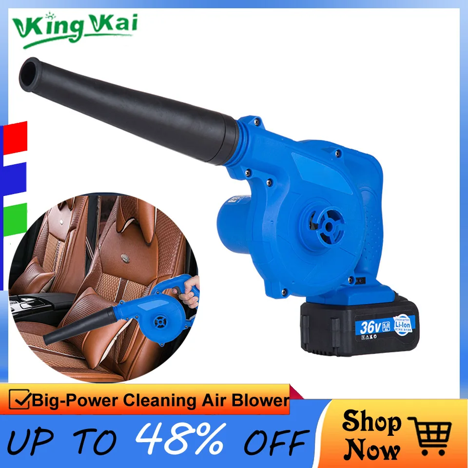 

5000 10000mAh Cordless Rechargeable Lithium Battery Cordless Blower Electric Air Blower Power Tools